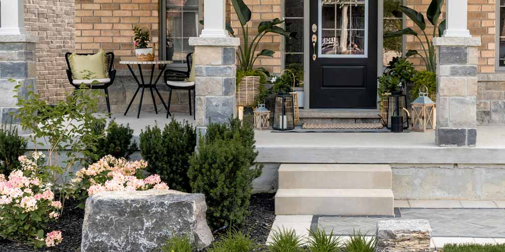 Front Yard Stone Steps Landscaping Companies in Scarborough, Ontario